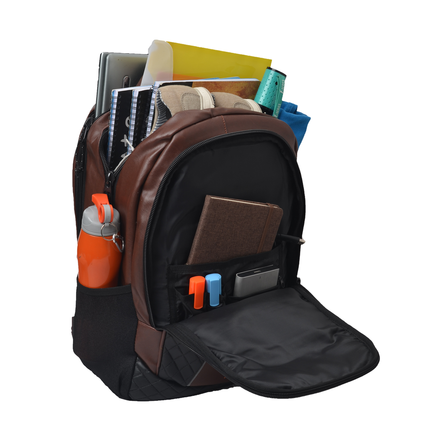 Carlton V2 27L Brown Laptop Backpack