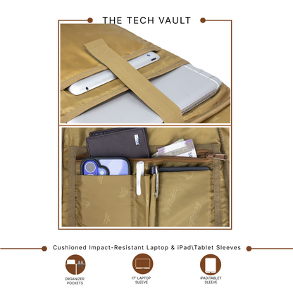 Canyon 18L Chestnut Khaki Laptop Backpack