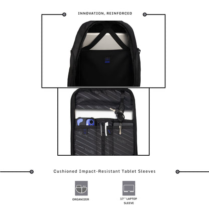 Bellagio 20L Black Laptop Backpack
