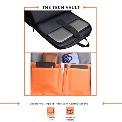 Rogue 21L Black Laptop Backpack