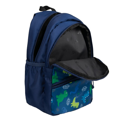 Brio 13L Navy Blue Dino Kids Backpack