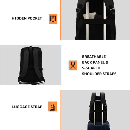 Phantom 26L Black Laptop Backpack