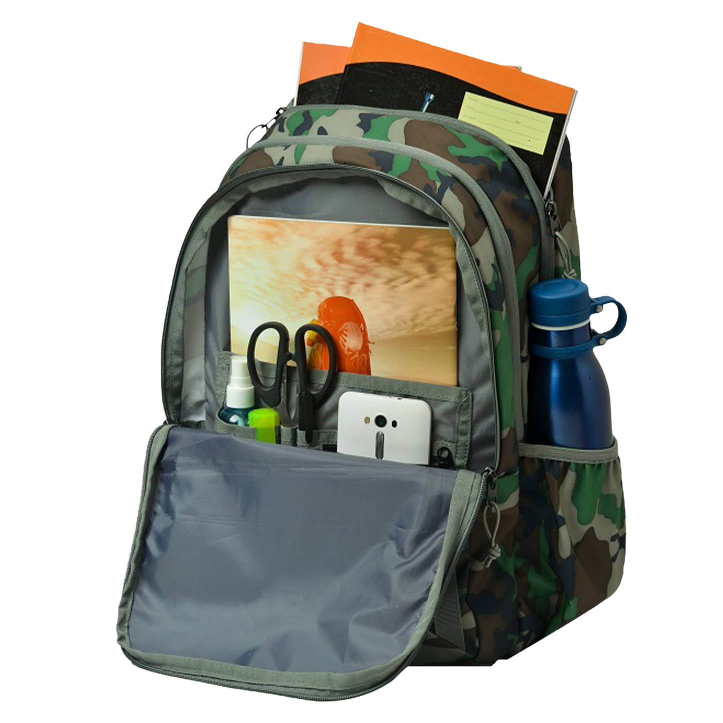 F Gear Raider 30 L Woodland A Camo Backpack with Rain Cover