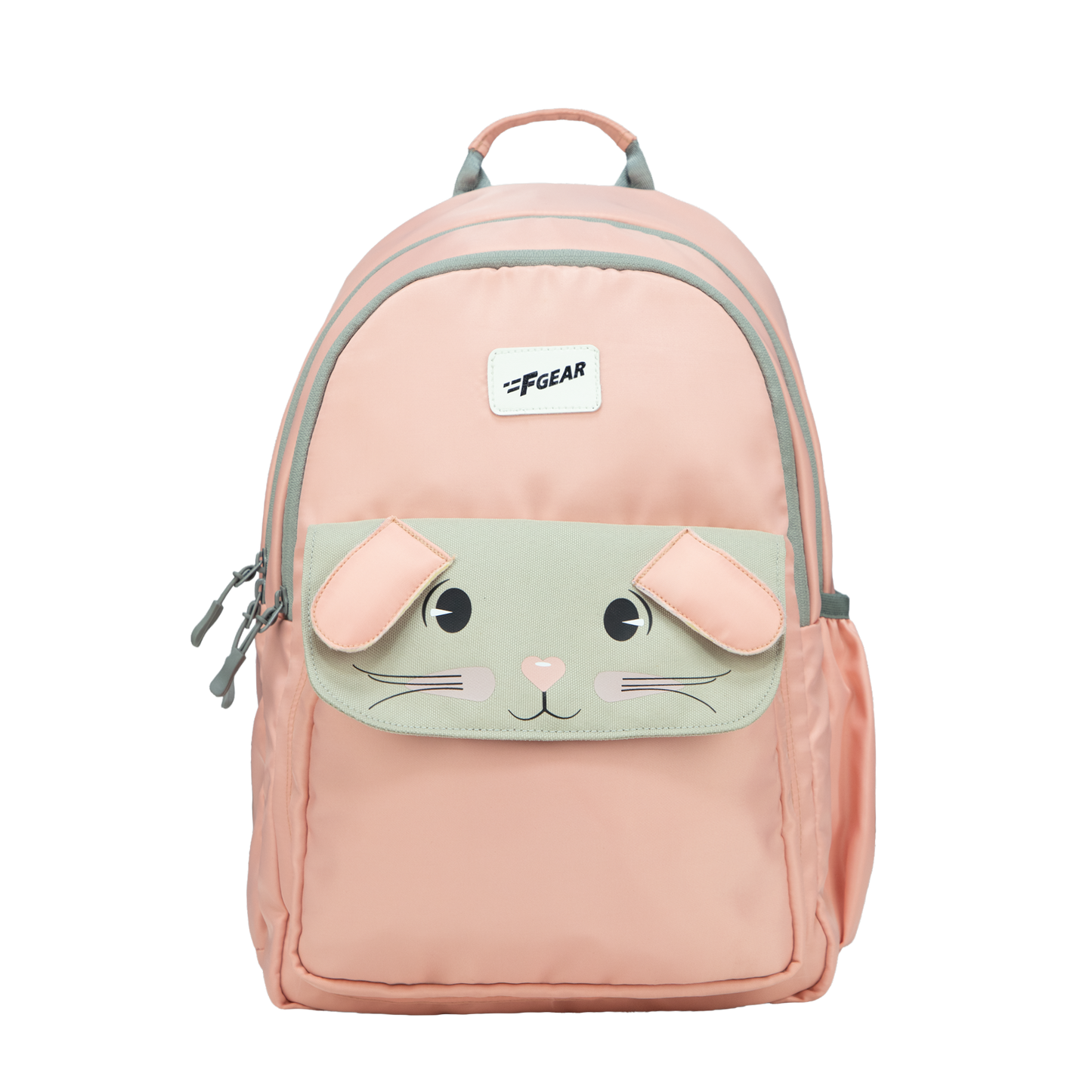 Bunny Blushing Peach 22L School Backpack|Premium & Soft Touch|Unisex Kids School Bag