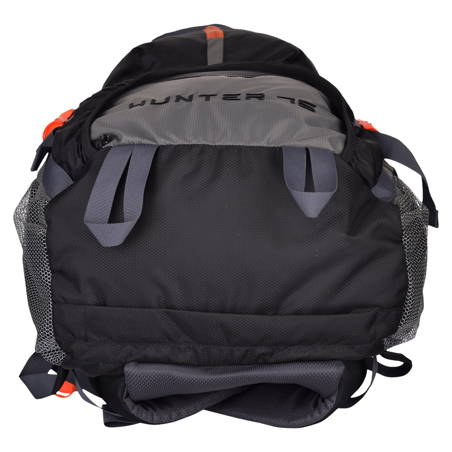 Hunter 75L Black Grey Diamond Rucksack with Raincover