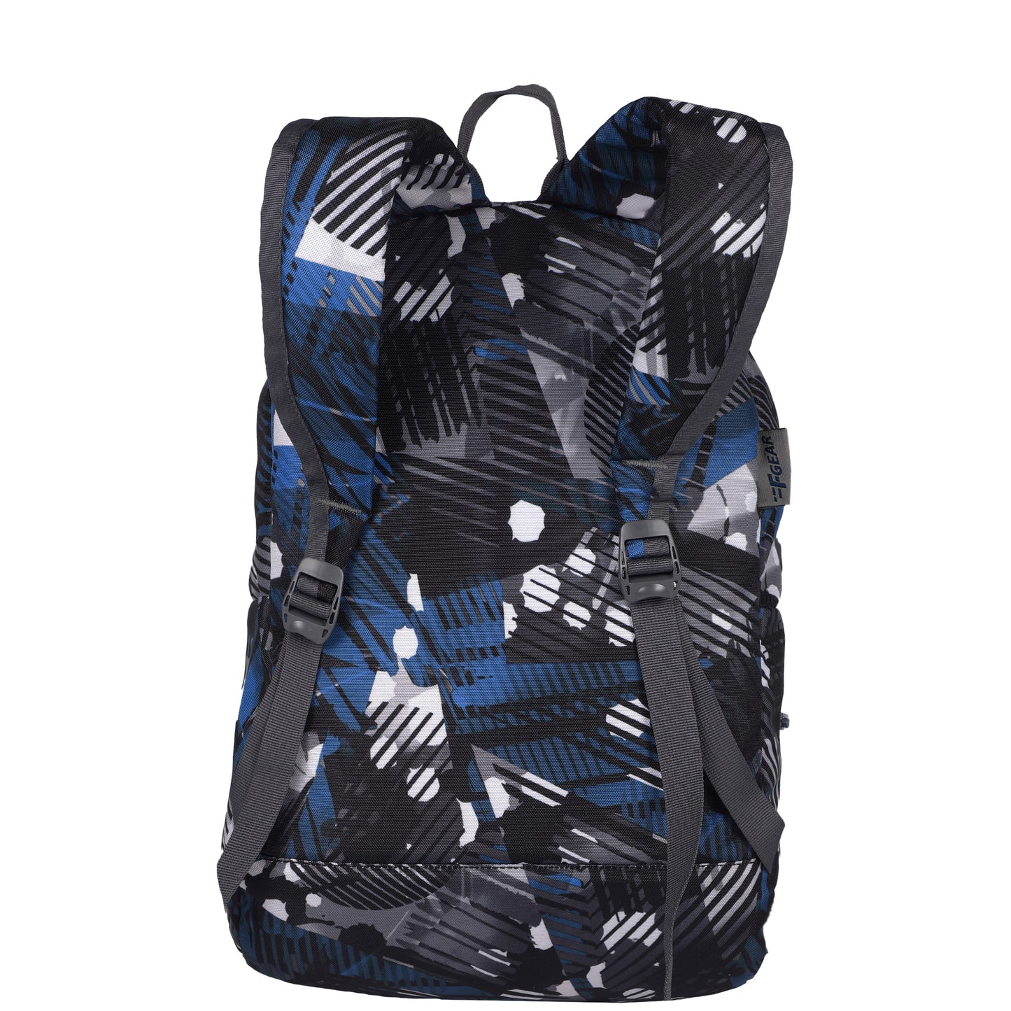 Ferris Geometric Blue Black Backpack