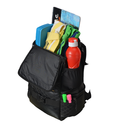 Larkin 28L Black Backpack with Rain Cover