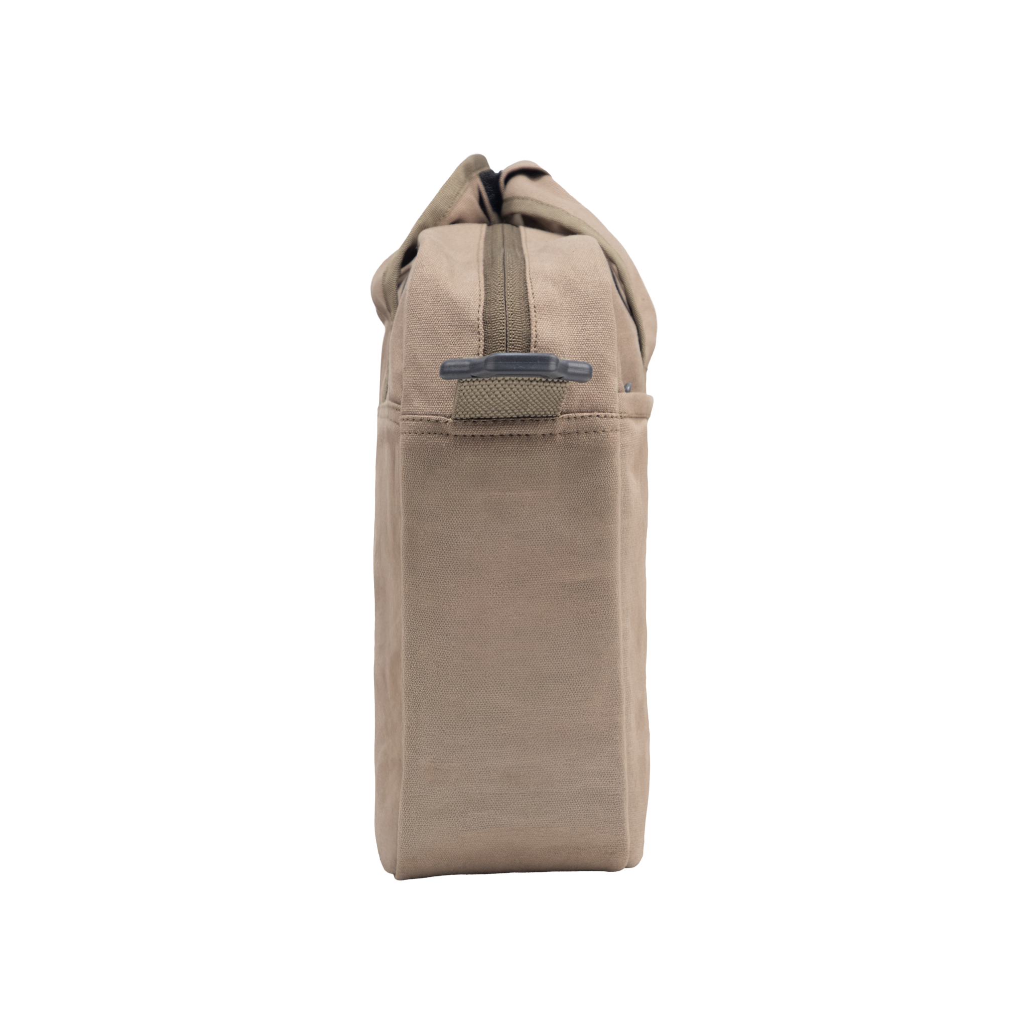 Alta Canvas Dark Beige Laptop Messenger Bag