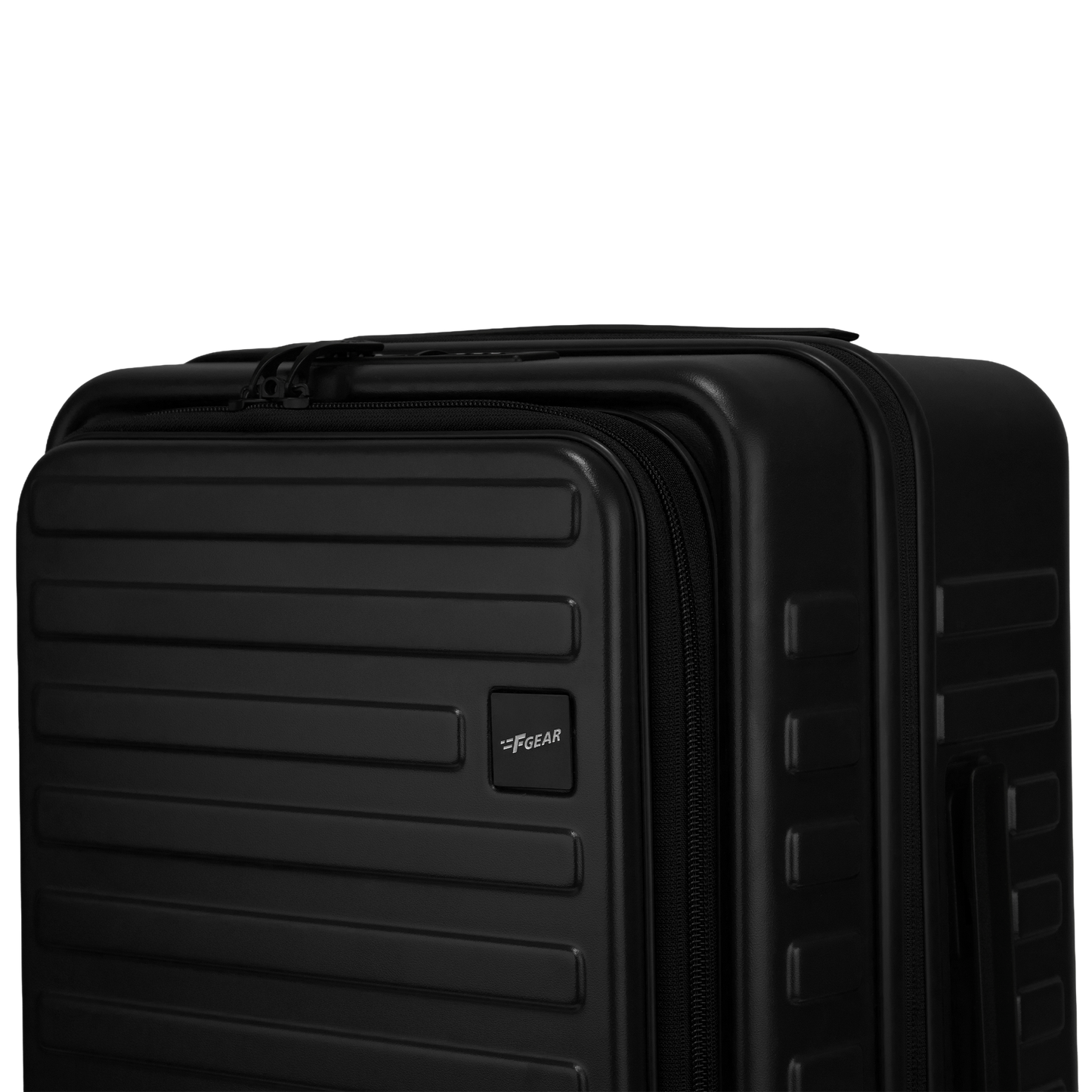 Windsor Black 56 cms Small Front Opening Trunk-Style Cabin Strolley with Laptop Sleeve & Expander