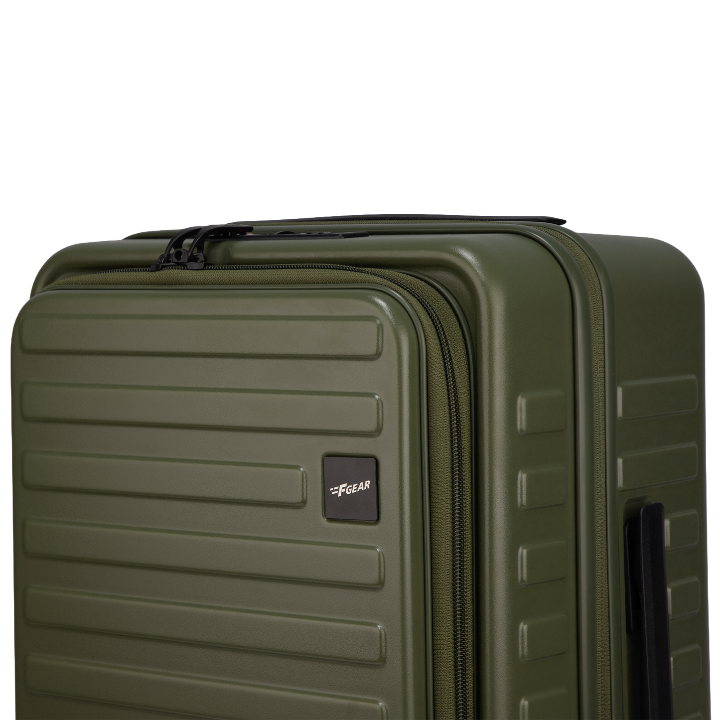 Windsor Army Green 56 cms Small Front Opening Trunk-Style Cabin Strolley with Laptop Sleeve & Expander