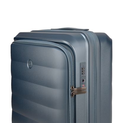 Valencia Small Pearl Blue 54 cms Front-Opening Cabin Strolley