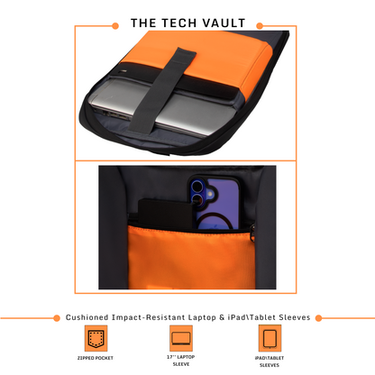 Phantom 26L Black Laptop Backpack