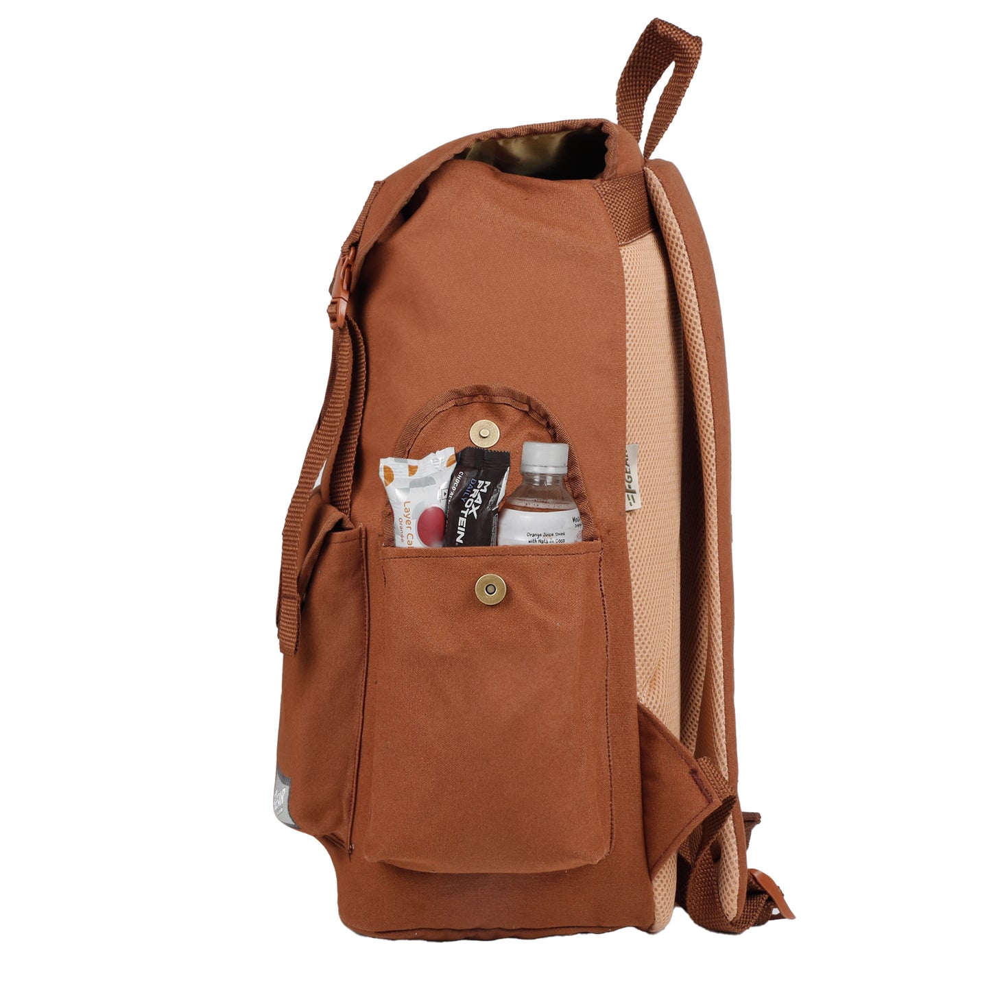 Webster Chestnut Brown Canvas 21L Backpack