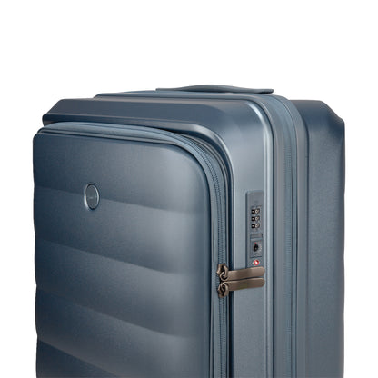 Valencia Small Pearl Blue 54 cms Front-Opening Cabin Strolley