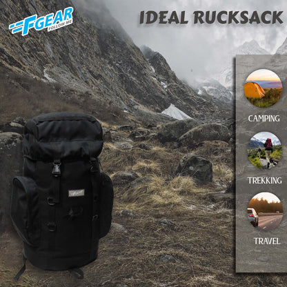 Platoon 46L Black Rucksack