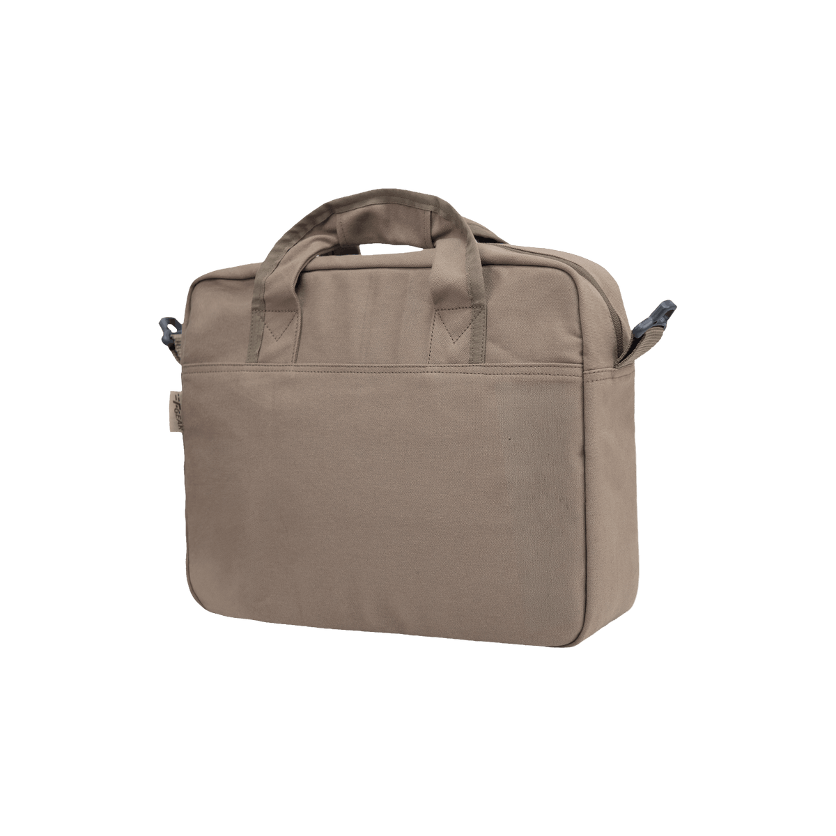 Alta Canvas Dark Beige Laptop Messenger Bag
