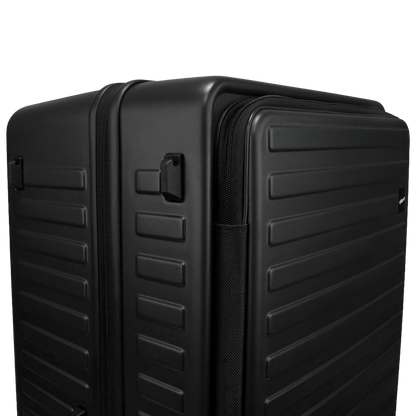 Windsor Black 76 cms Large Front Opening Trunk-Style Check-in Strolley with Expander