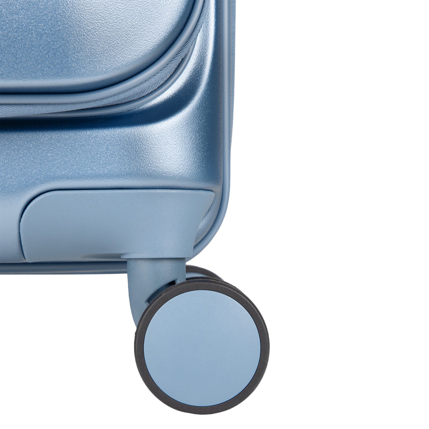 Valencia Front-Opening Strolley Pearl Blue Set of 3 Suitcases