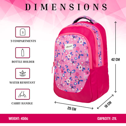 Panya 21L Dark Pink Mulberry Butterfly Backpack