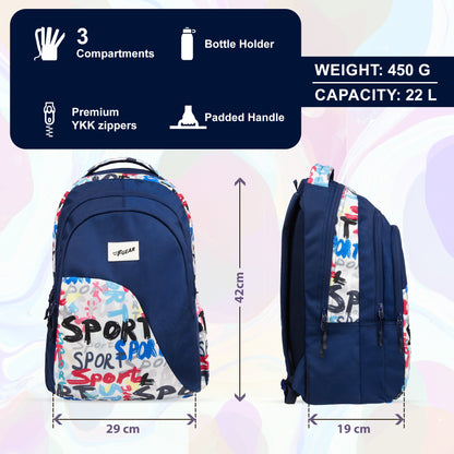Haven 22L Blue Sport Backpack