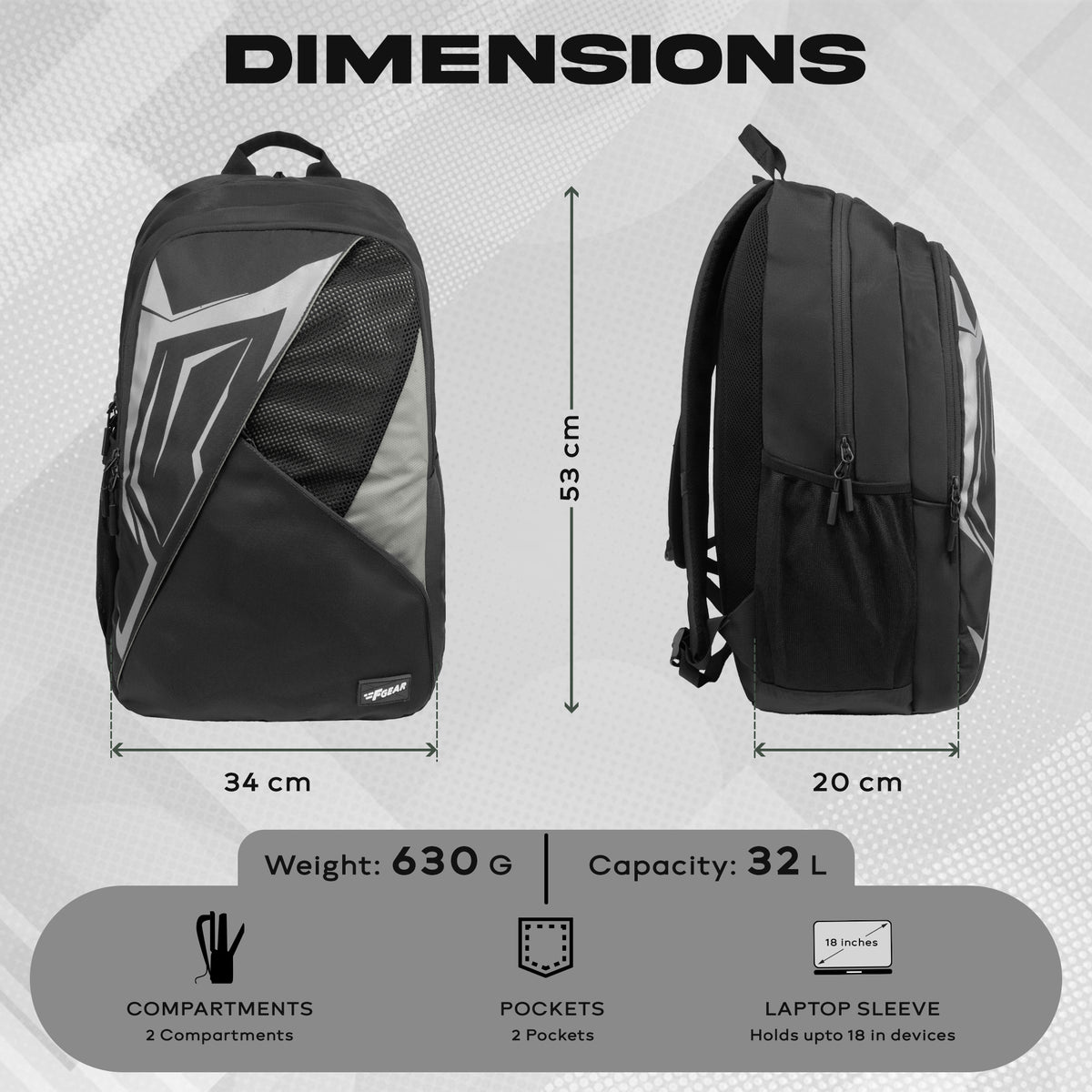 Prowler 32L Black Backpack –