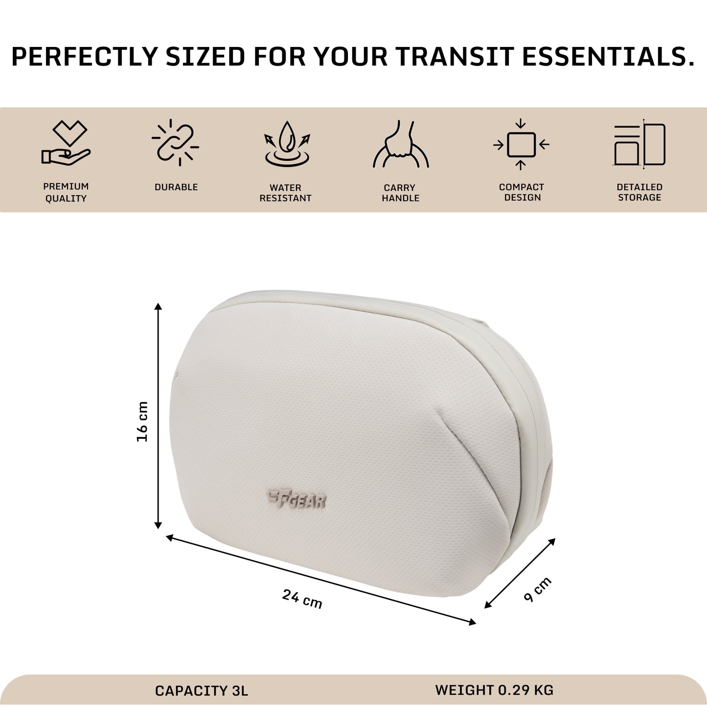 Belvoir 3L Cream Cable Organizer