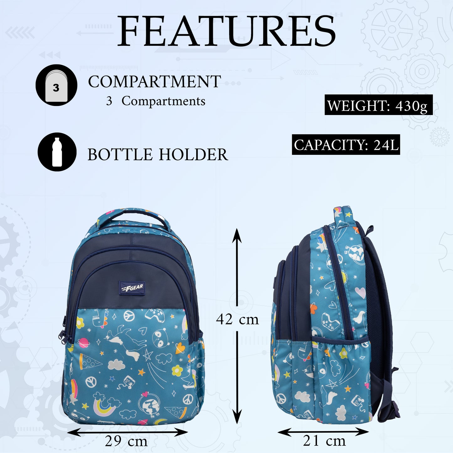 Fable 24L Blue Joy Backpack