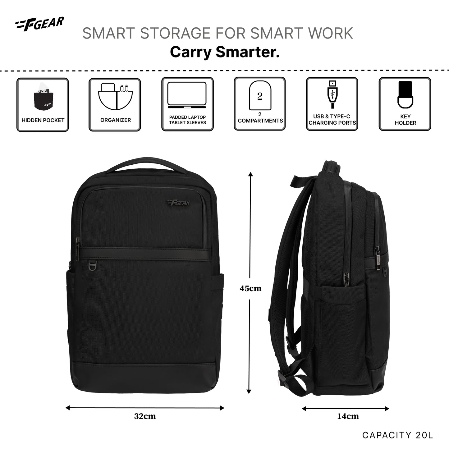 Hallstat 20L Black Laptop Backpack