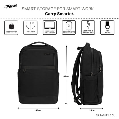 Hallstat 20L Black Laptop Backpack