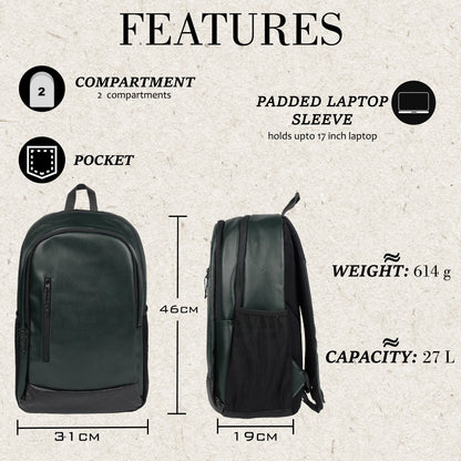 Bi Frost Executive 27L Olive Green Laptop Backpack