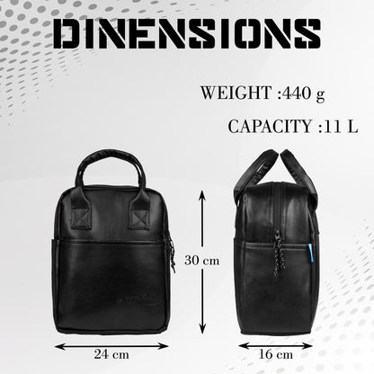 Modish 11L Black Lunch Bag