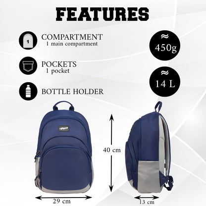 Lume 14L Navy Blue Backpack