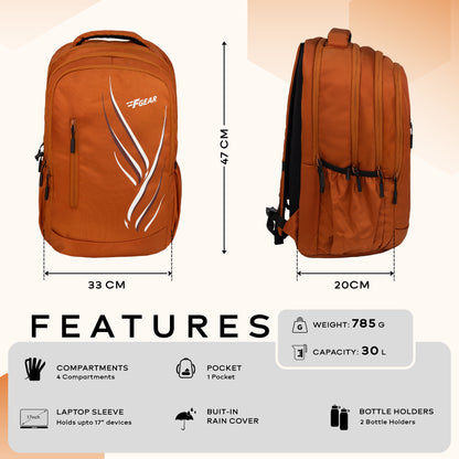 Poem 30L Brick Orange Backpack