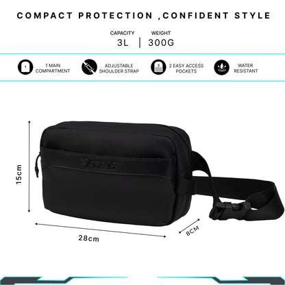 Paris Black Crossbody Bag