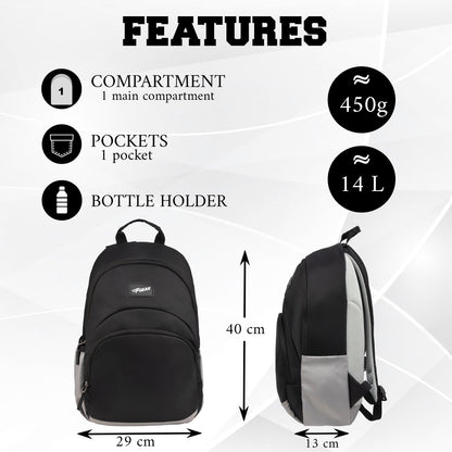 Lume 14L Black Backpack