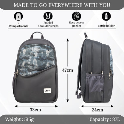 Polaris 37L Grey Backpack