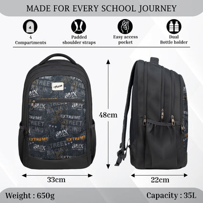 Arashi Grey 35L Backpack