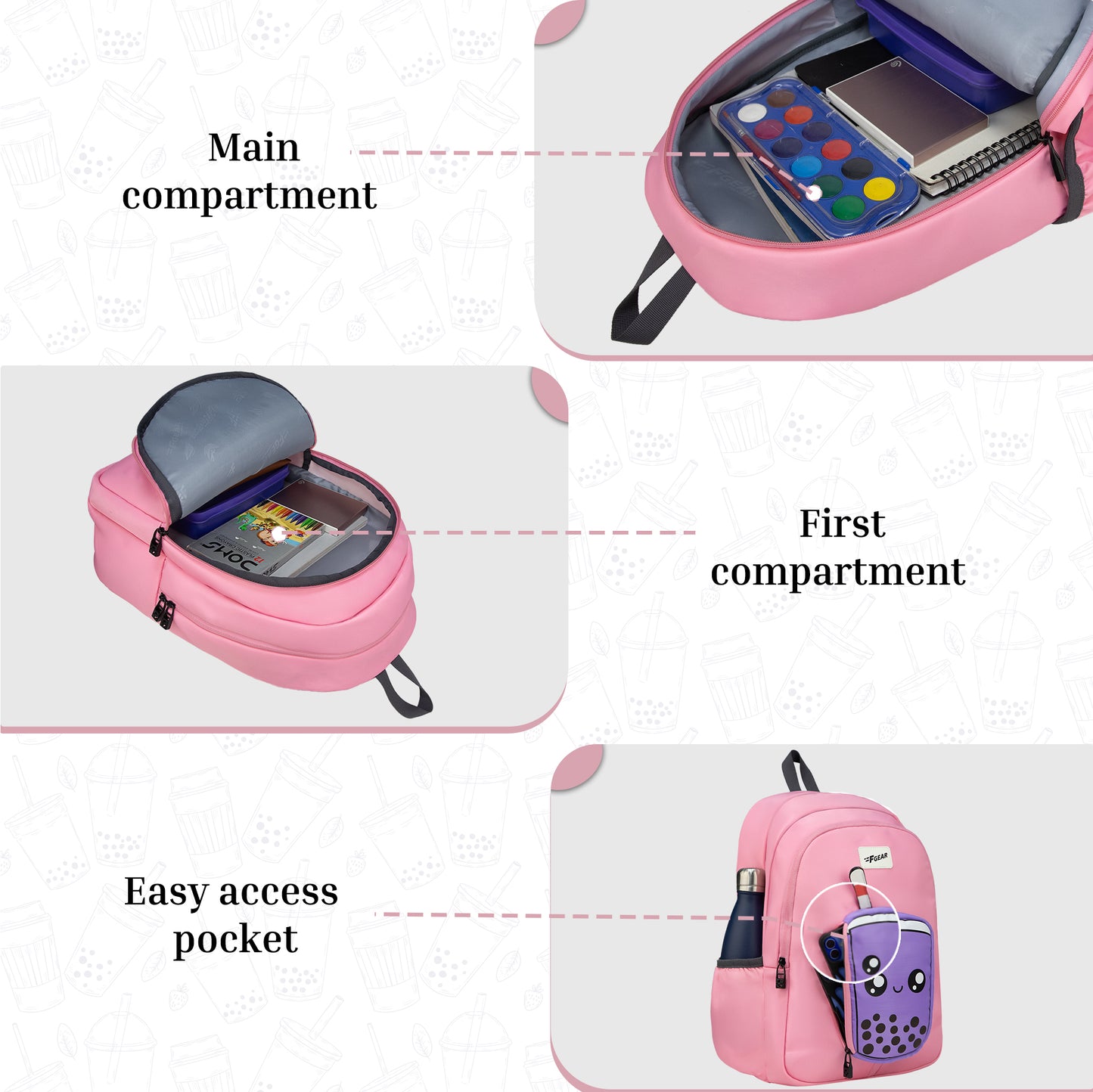 Cocoa 23L Boba Pink Backpack