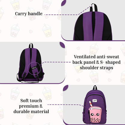 Cocoa Boba 23L Dark Purple Backpack