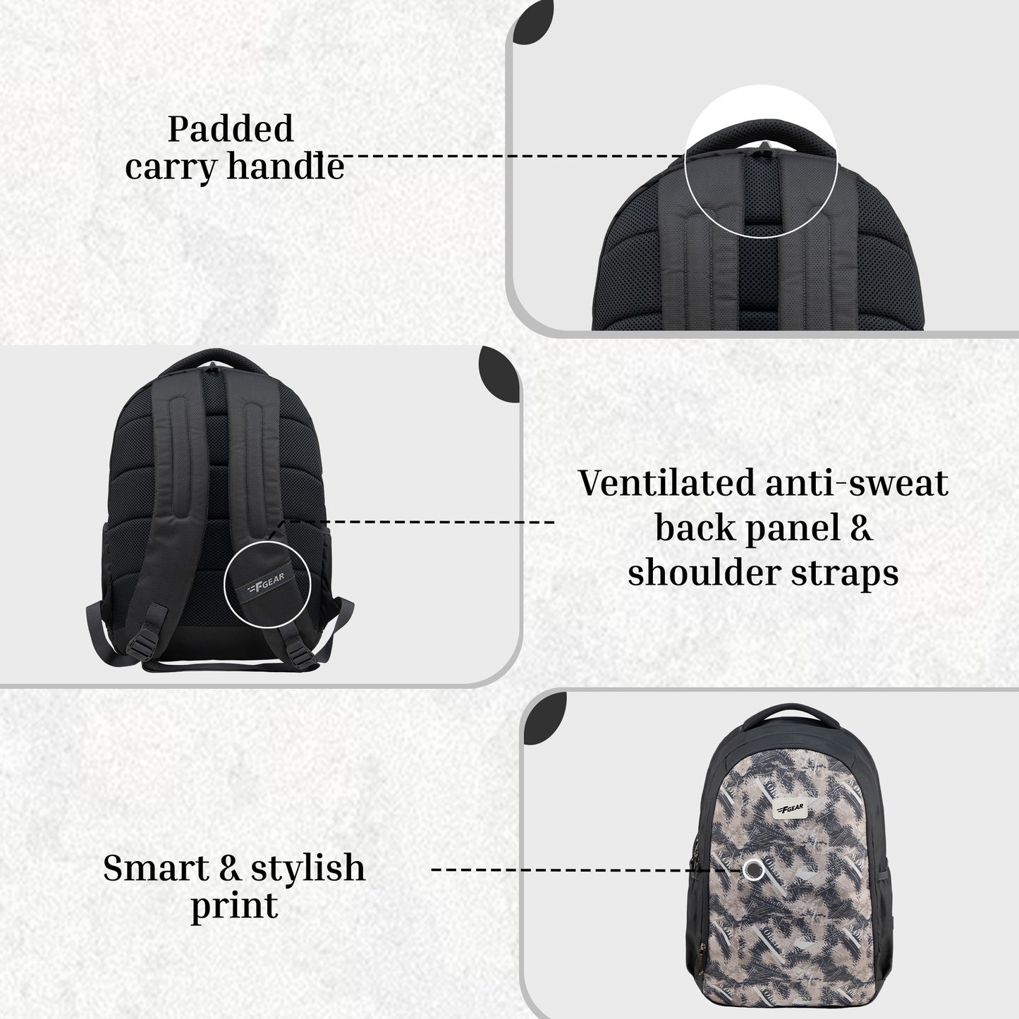 Shinra 34L Grey Backpack