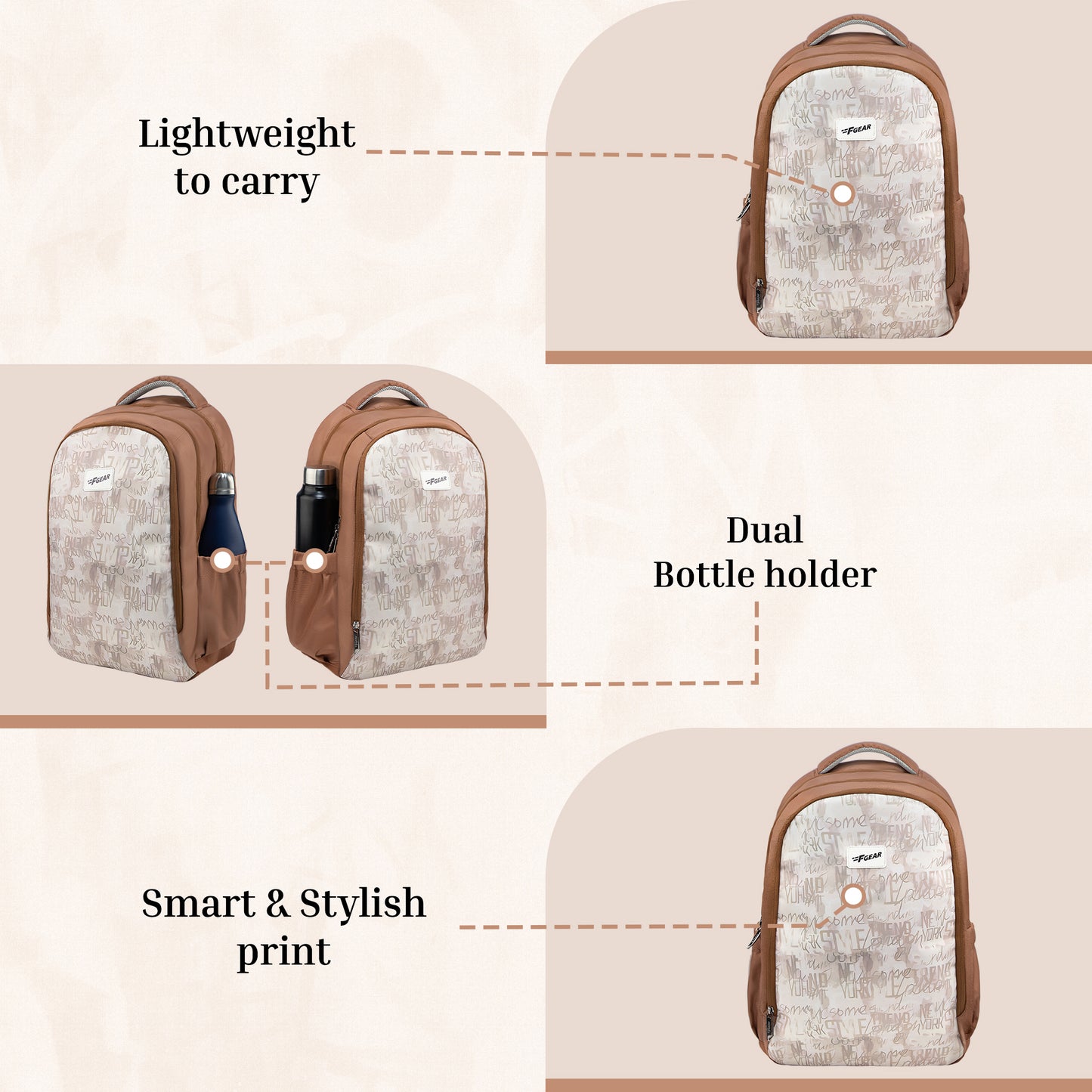 Shinra 34L Mocha Mousse Backpack