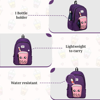 Cocoa Boba 23L Dark Purple Backpack