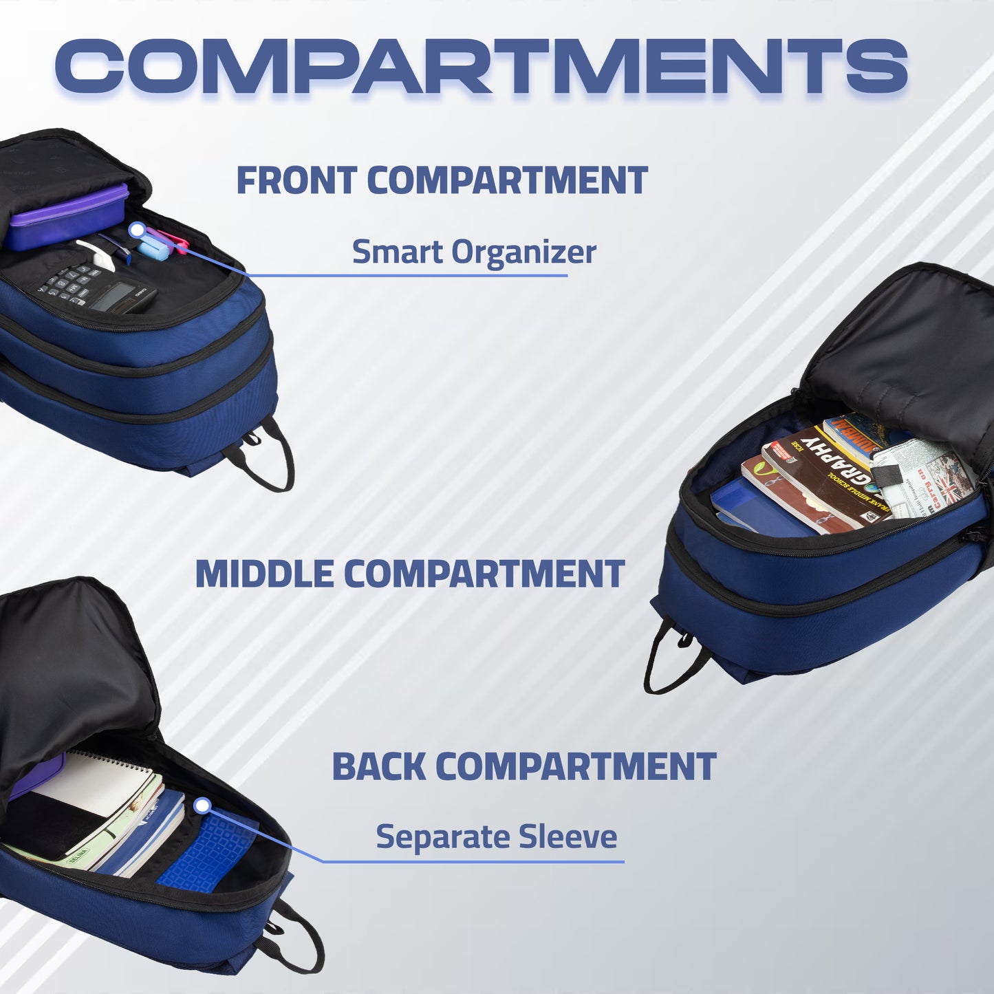 Floyd 26L Navy Blue Backpack