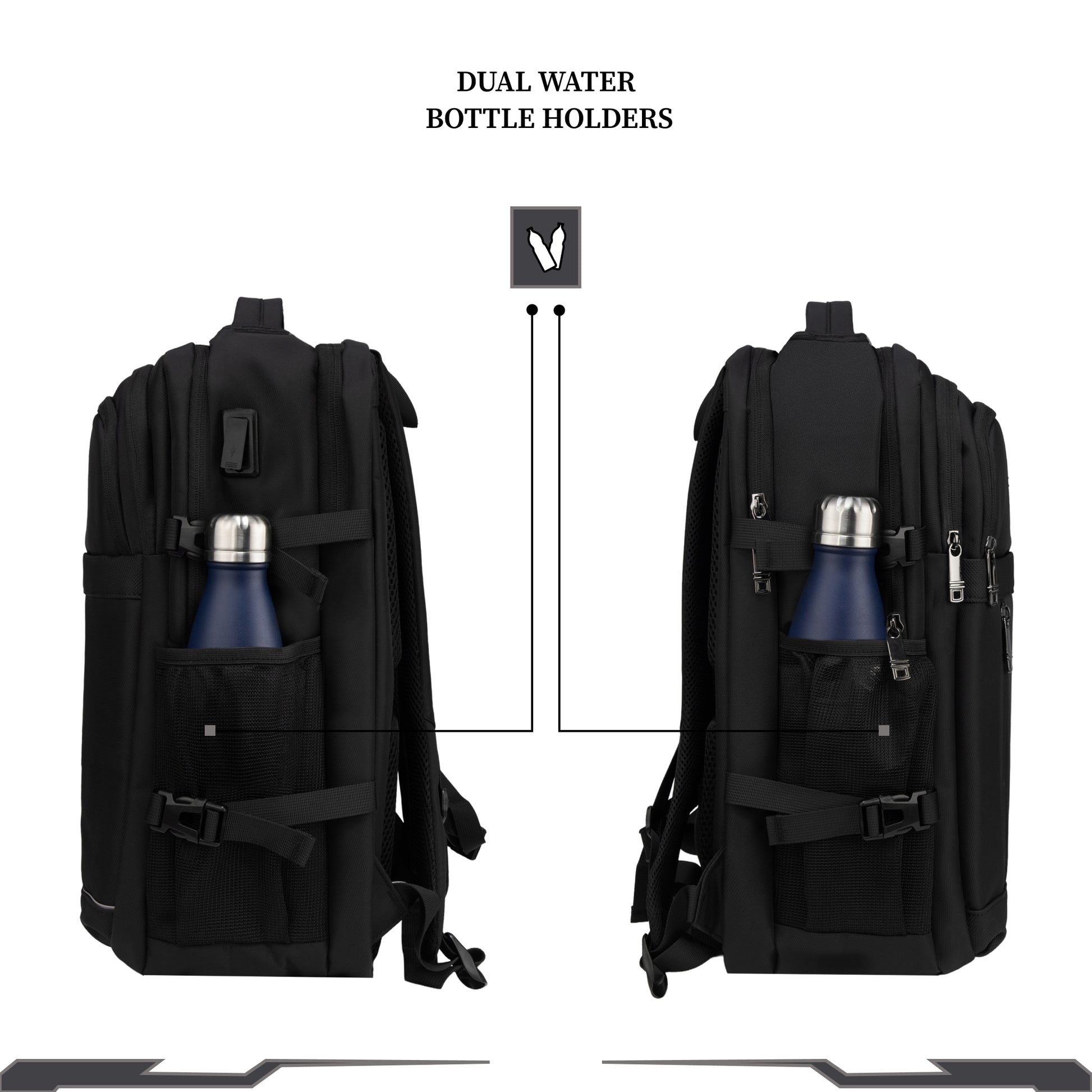 buy laptop backpack sydney Sydney 27L Black Laptop Backpack – FGEAR.in