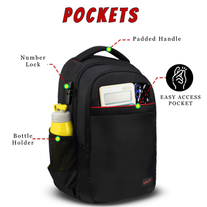 Octane 30 L Black Laptop Backpack