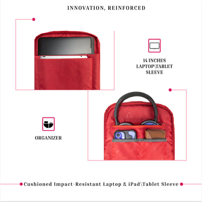 Cannes Rose Pink 12L Laptop Backpack