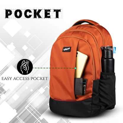 Winsome 29L Black Brick Orange Backpack