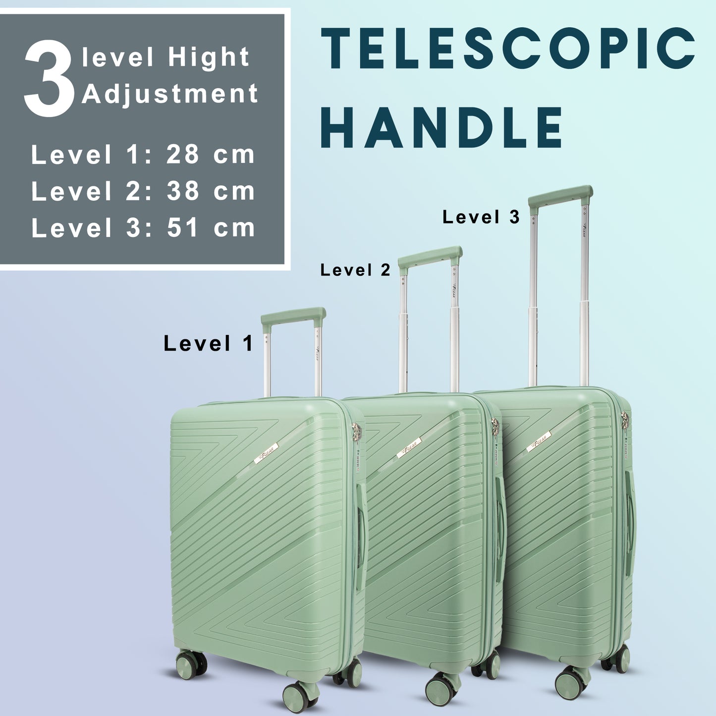 Aegis 22" Pista Green Cabin Small Suitcase