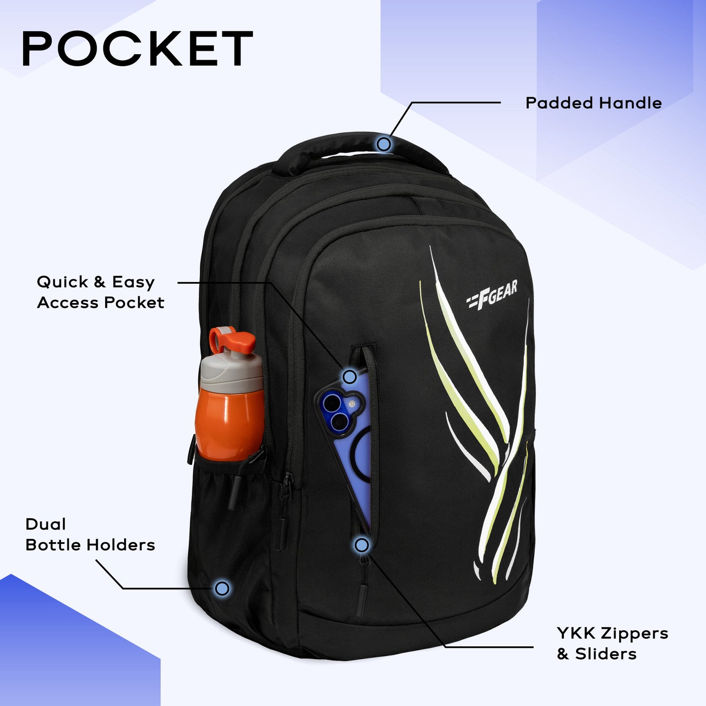 Poem 30L Black Backpack