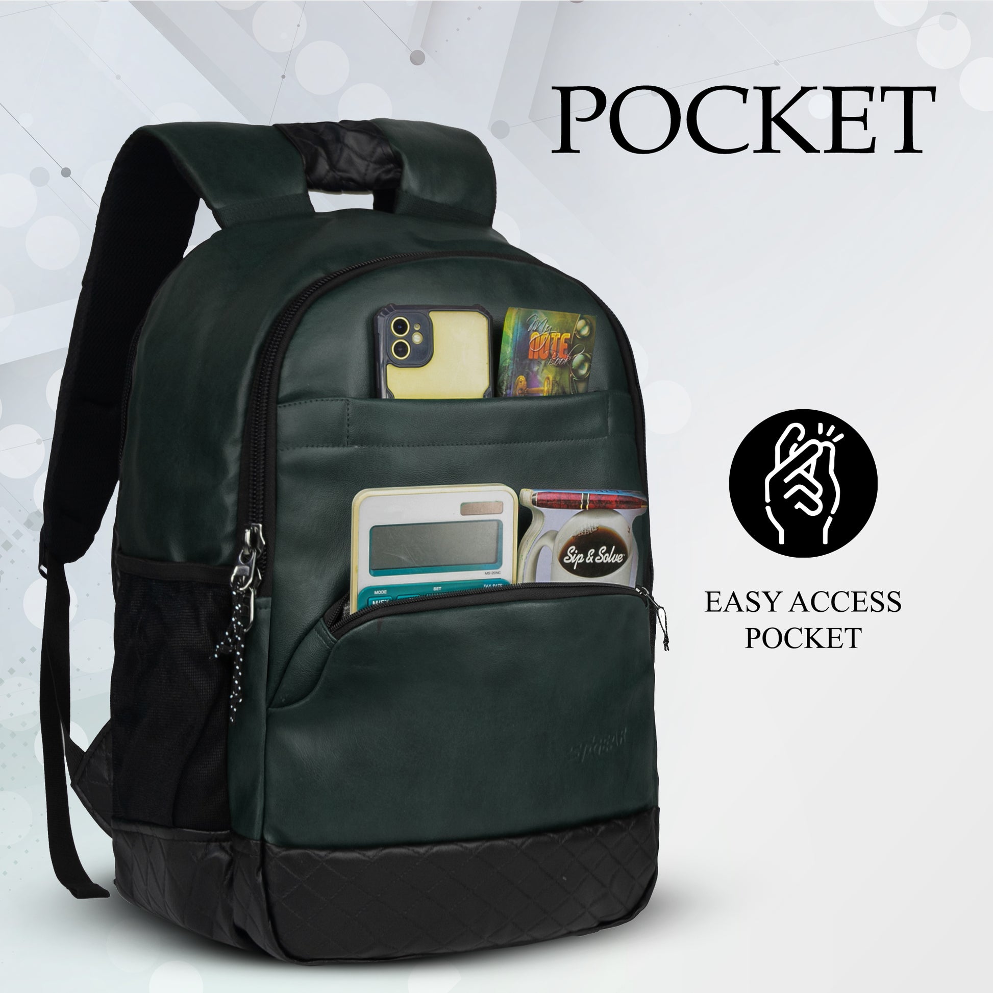 amazon leather backpack meme Luxur 25L Olive Green Anti-theft Laptop Backpack with raincover – FGEAR.in